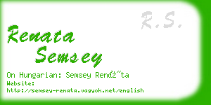 renata semsey business card